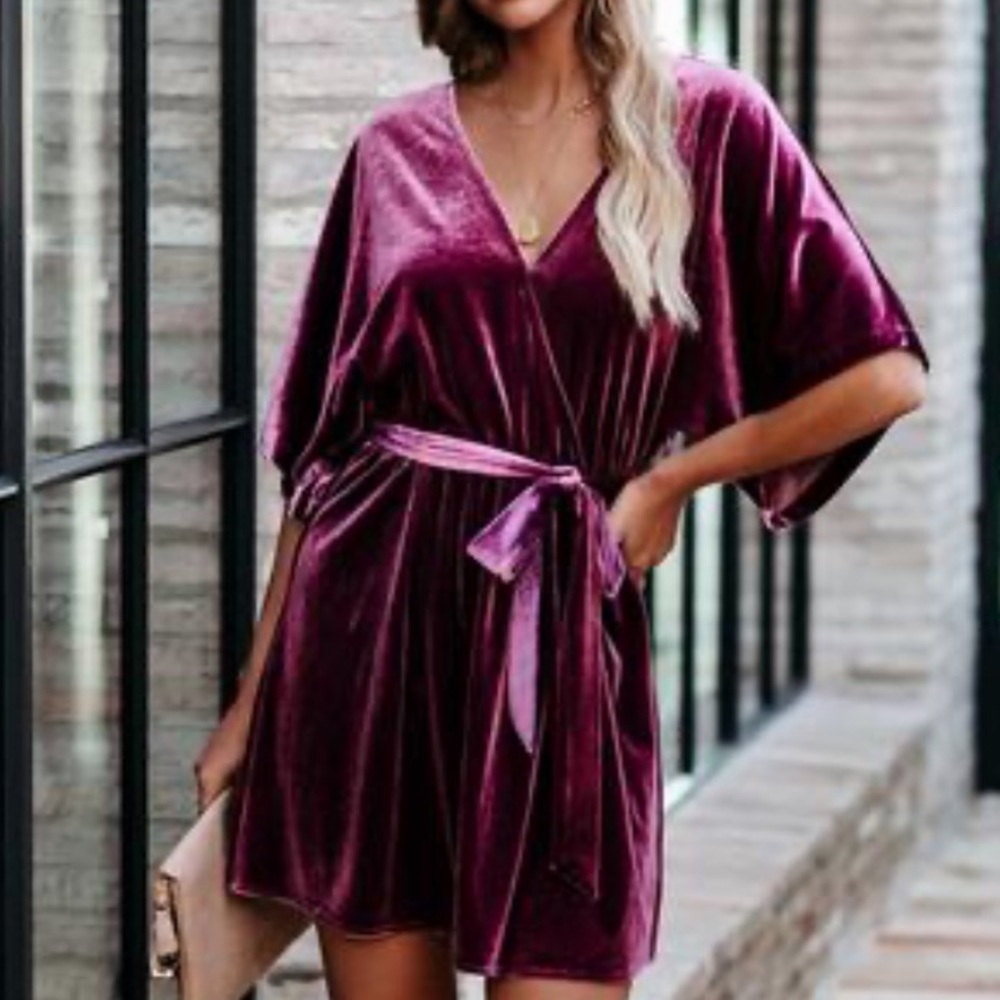 Vici Doll’s Velvet Kimono Dress